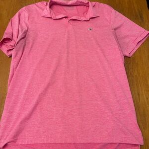 Vineyard Vines Classic Pink Polo Shirt
